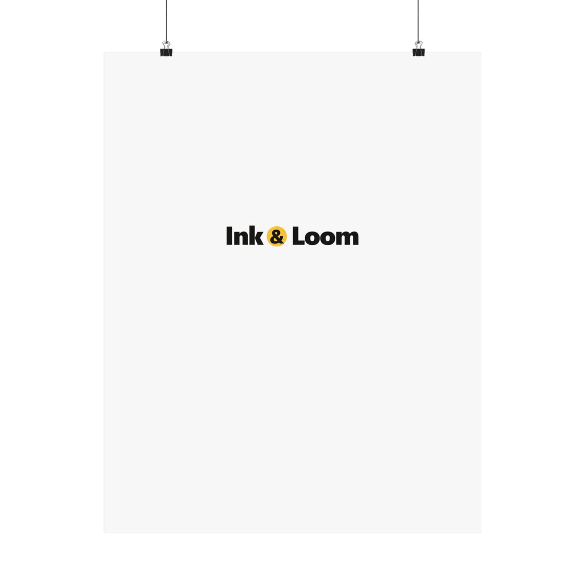Gallery Matte Poster, personalized photo poster with a custom photo and name, alternate view