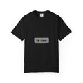 Sunday Garment-Dyed Tee, Dark Colors, personalized garment-dyed t-shirt with a custom photo and name, Black, front view