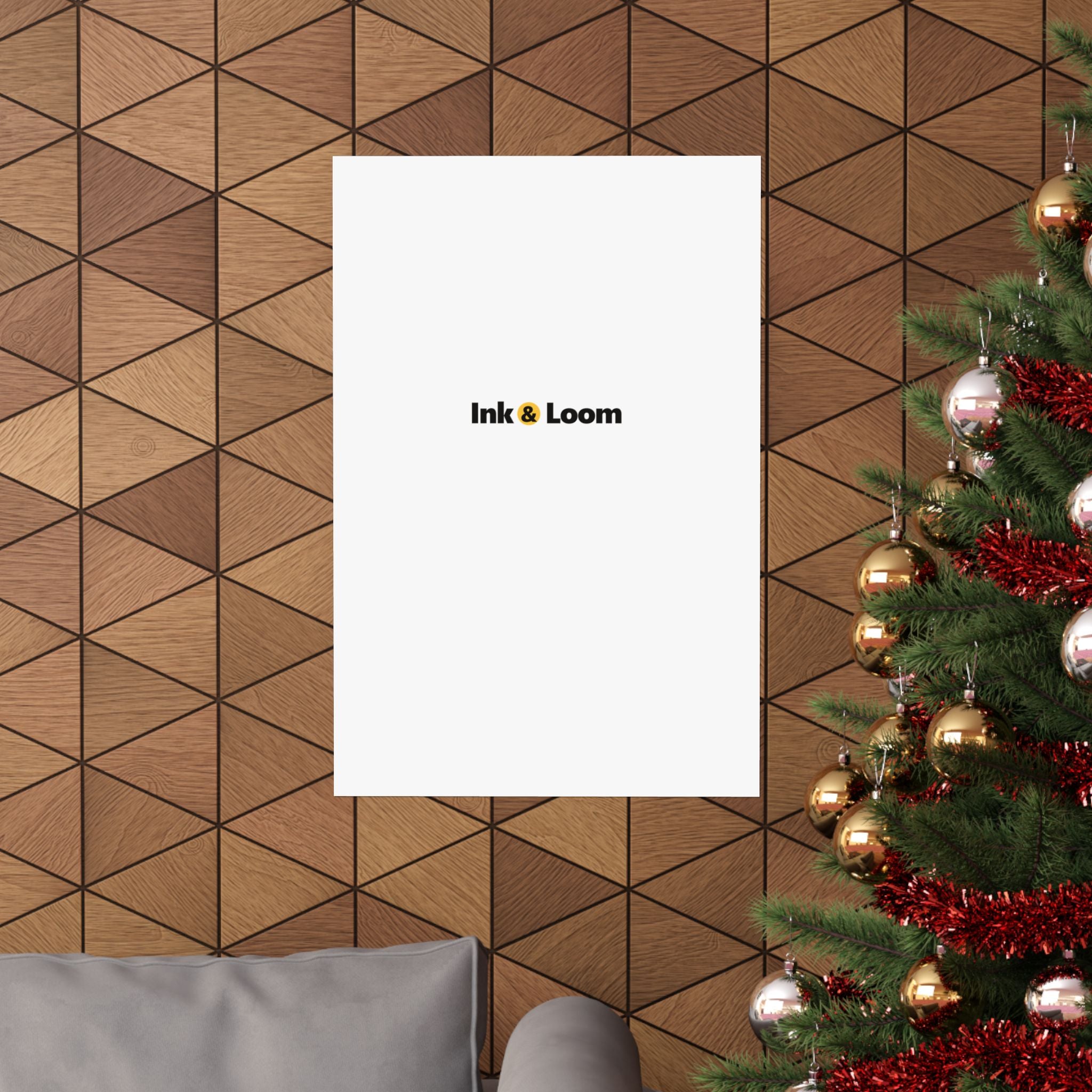 Gallery Matte Poster, personalized photo poster with a custom photo and name, front view