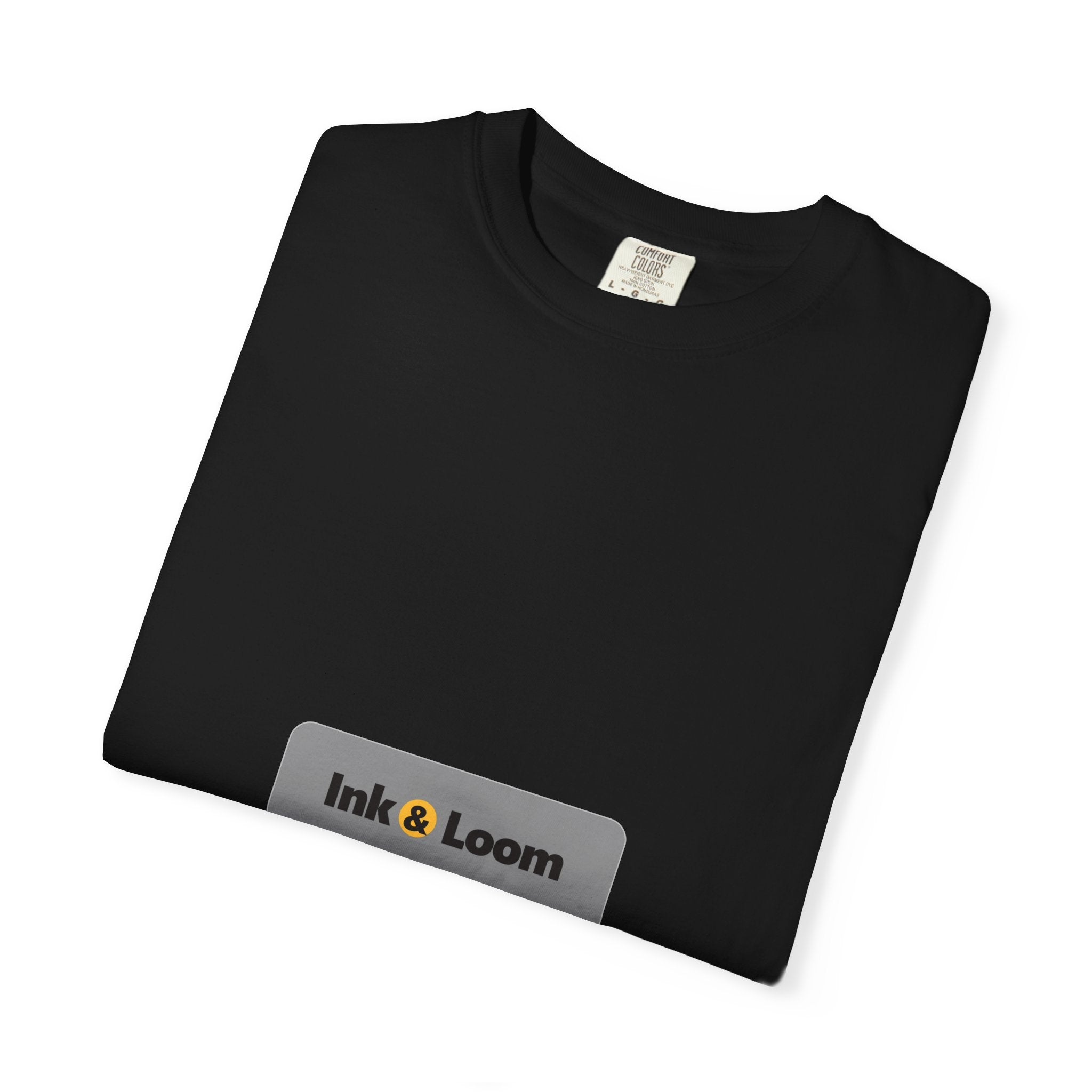 Sunday Garment-Dyed Tee, Dark Colors, personalized garment-dyed t-shirt with a custom photo and name, Navy, front view
