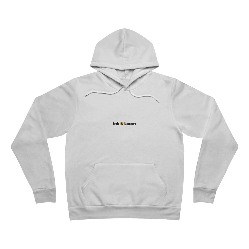 Cloud Sponge Fleece Hoodie, personalized sponge fleece hoodie with a custom photo and name, White, front view