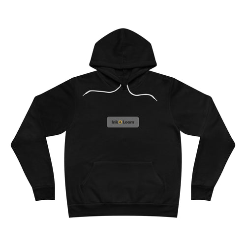 Cloud Sponge Fleece Hoodie, Dark Colors, personalized sponge fleece hoodie with a custom photo and name, Black, front view