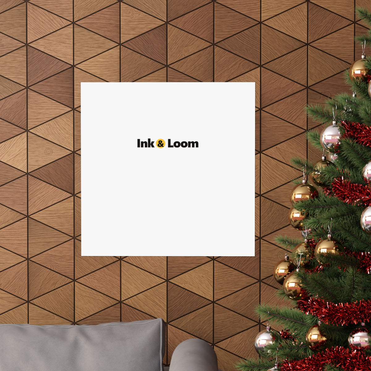 Gallery Matte Poster, personalized photo poster with a custom photo and name, alternate view