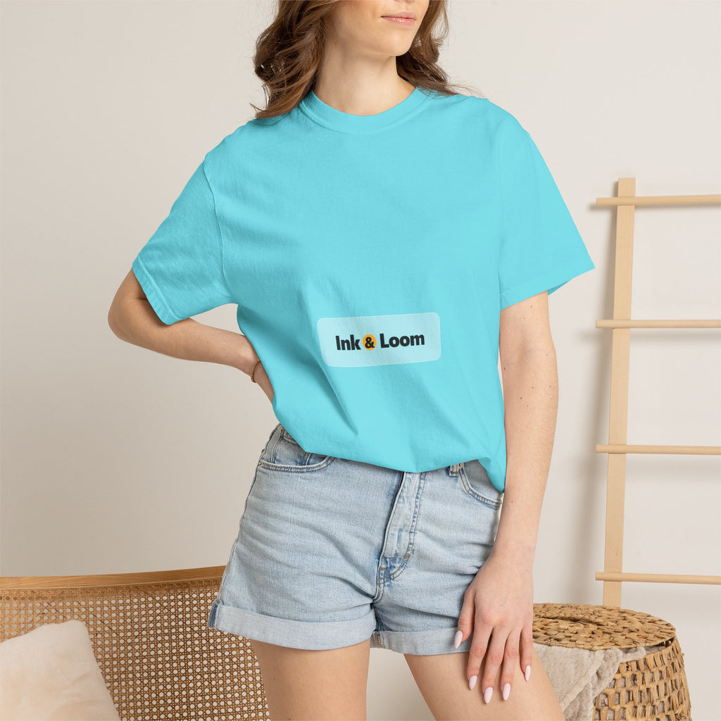 Sunday Garment-Dyed Tee, personalized garment-dyed t-shirt with a custom photo and name, Crunchberry, front view