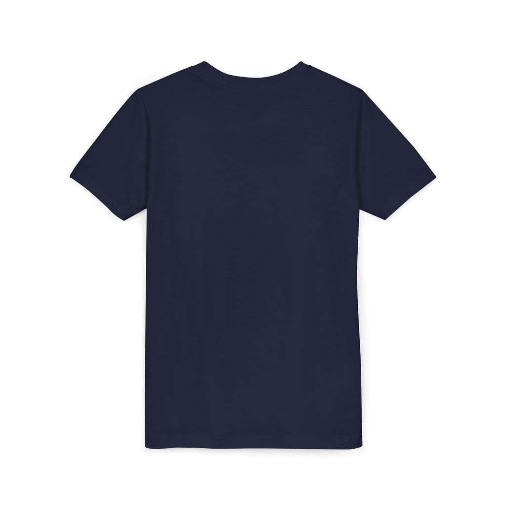 Little Legend Youth Tee, Dark Colors, personalized kids t-shirt with a custom photo and name, Red, front view