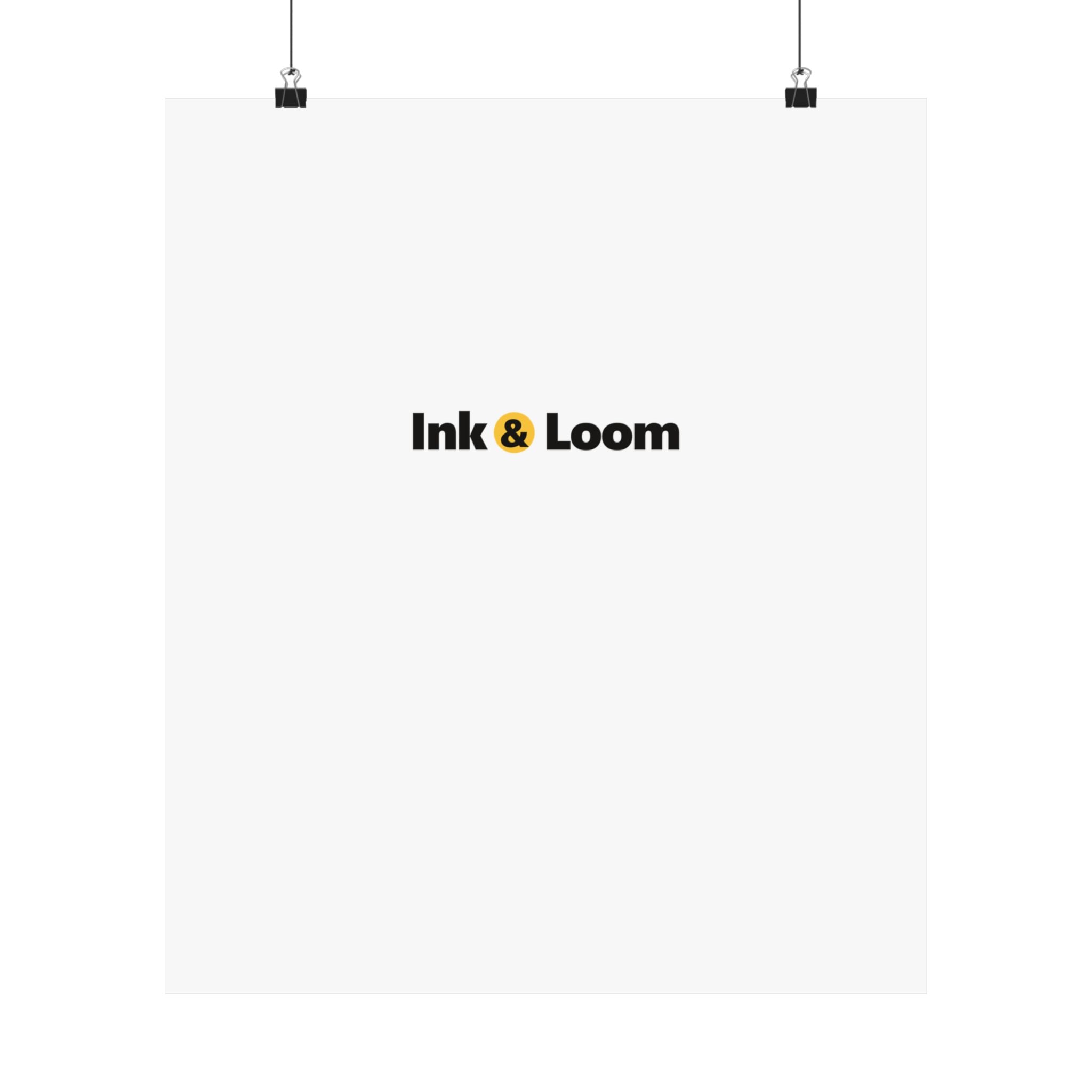 Gallery Matte Poster, personalized photo poster with a custom photo and name, front view