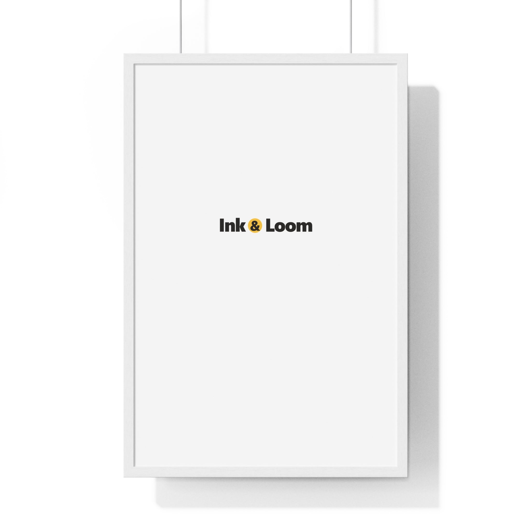 Gallery Framed Poster, personalized framed photo print with a custom photo and name, Black, shown in a room