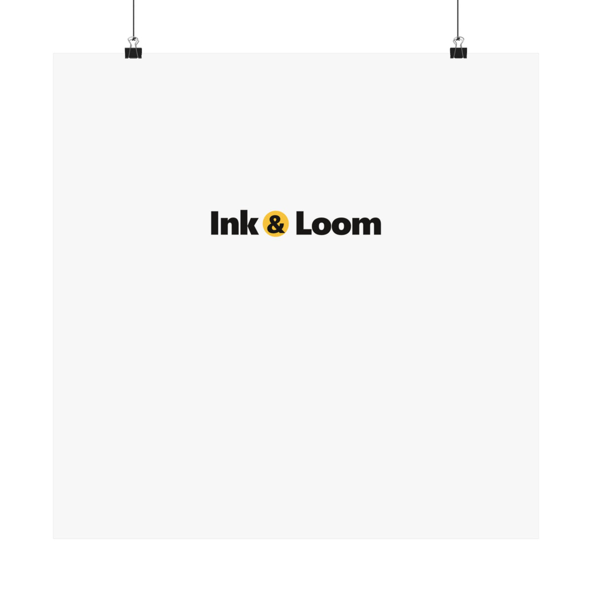 Gallery Matte Poster, personalized photo poster with a custom photo and name, alternate view