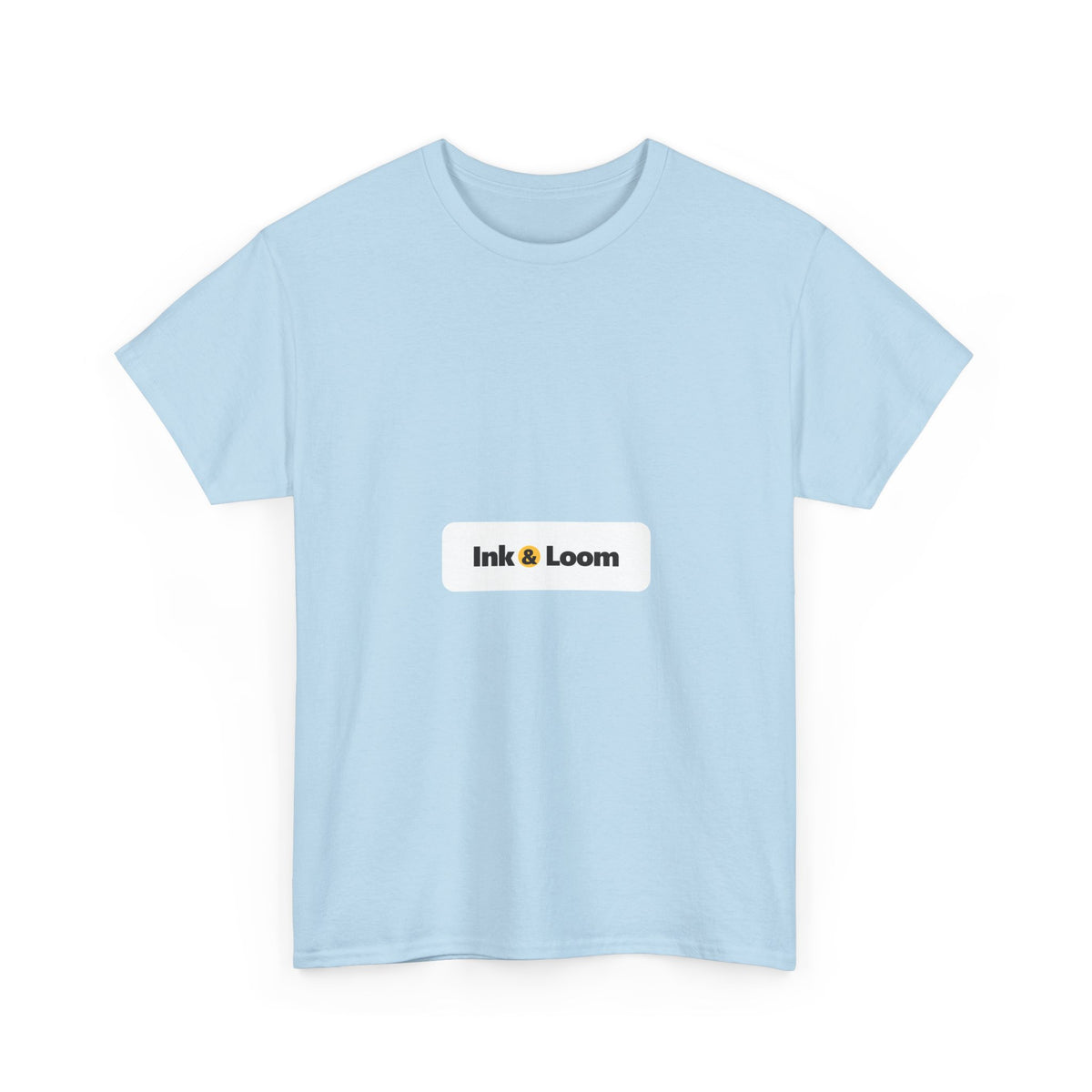 Heritage Heavy Cotton Tee, personalized heavy cotton t-shirt with a custom photo and name, Carolina Blue, front view