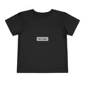 Tiny Star Toddler Tee, Dark Colors, personalized toddler t-shirt with a custom photo and name, Black, front view
