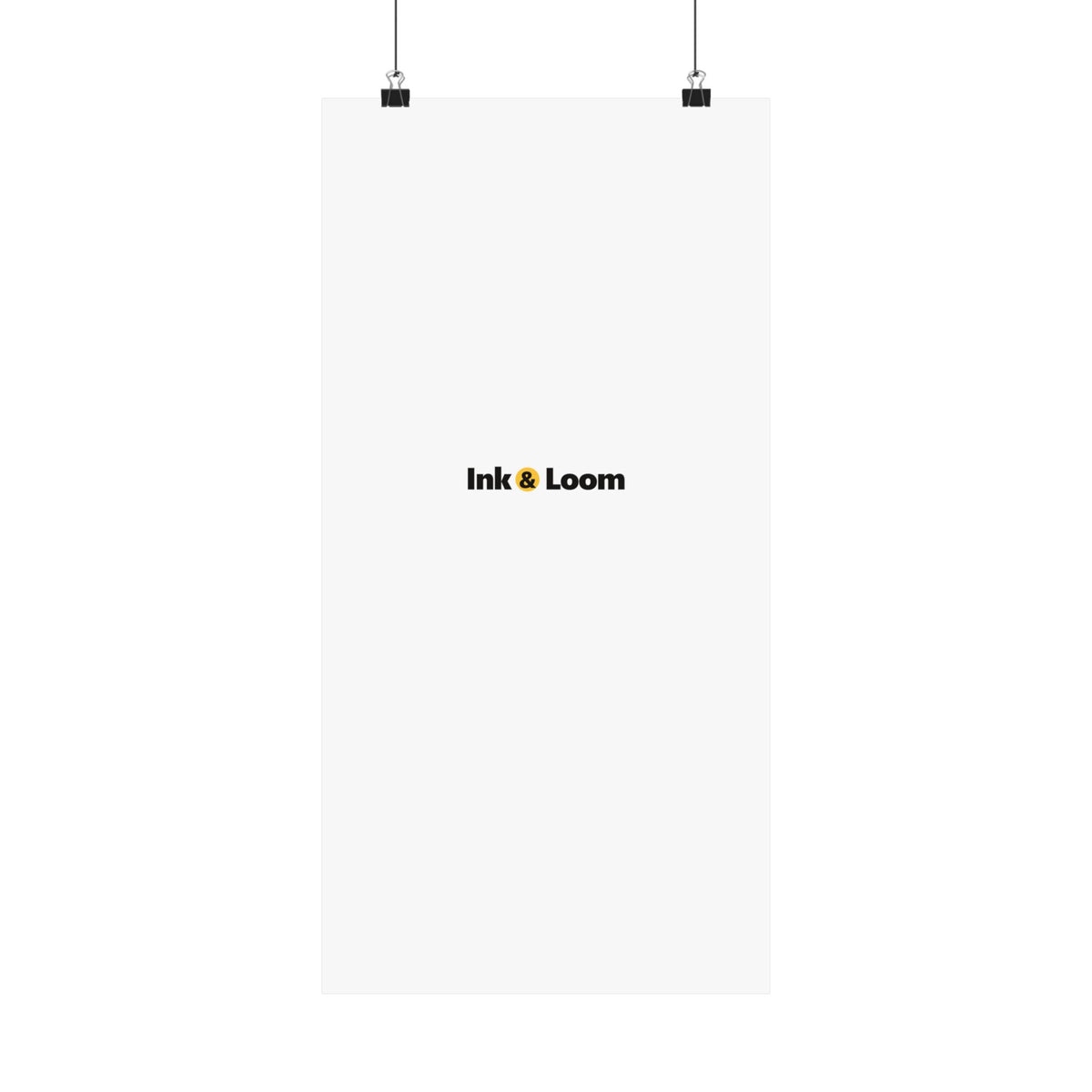 Gallery Matte Poster, personalized photo poster with a custom photo and name, alternate view