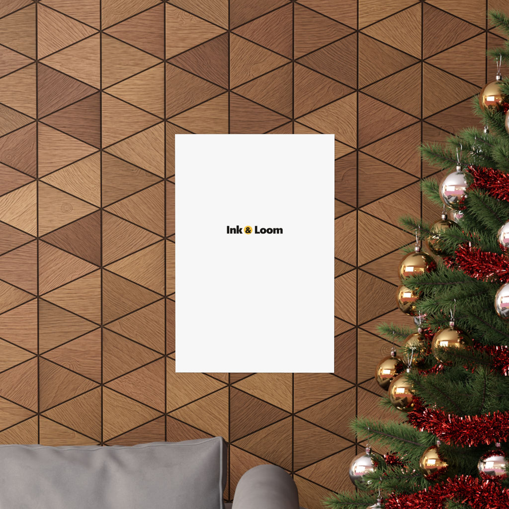 Gallery Matte Poster, personalized photo poster with a custom photo and name, alternate view