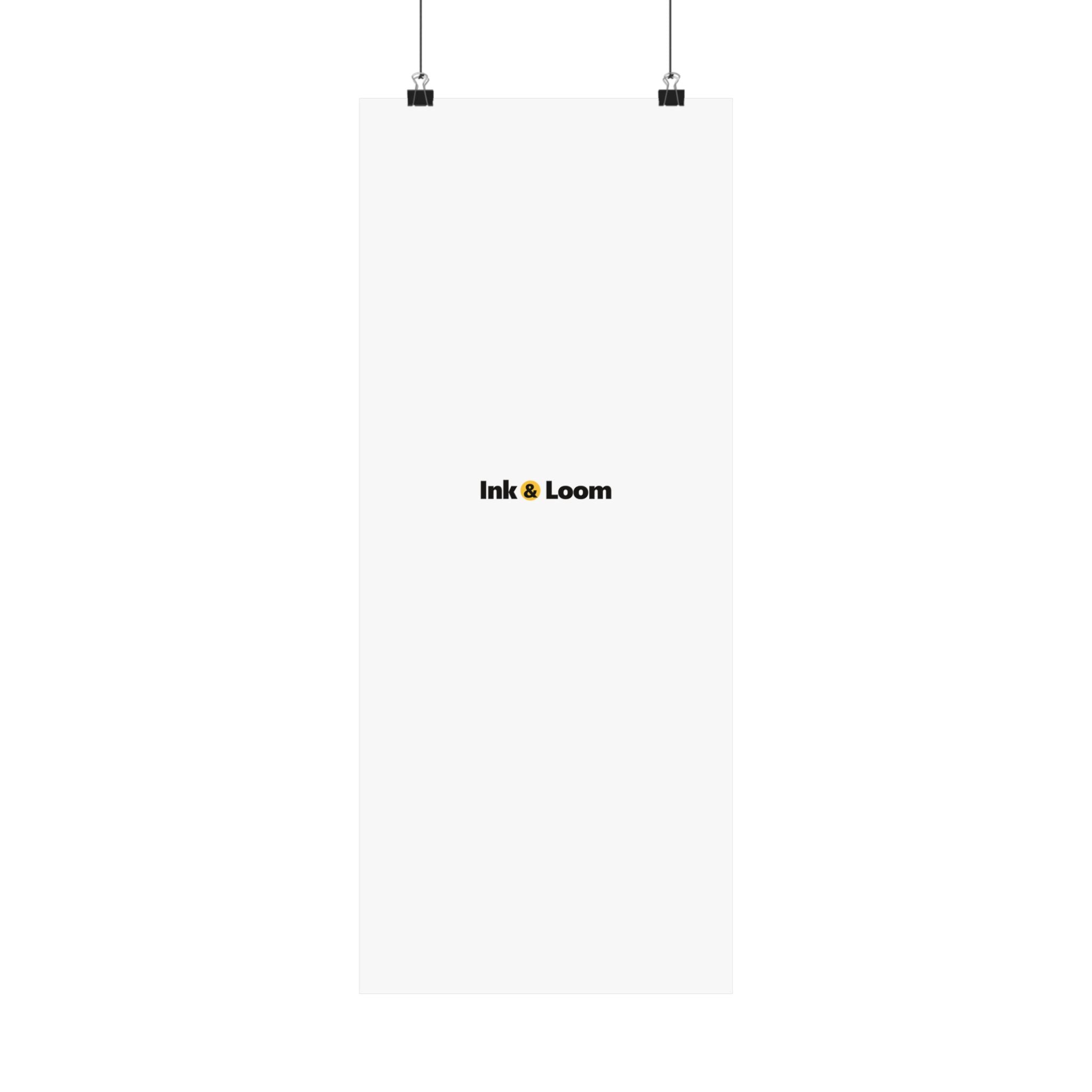 Gallery Matte Poster, personalized photo poster with a custom photo and name, alternate view