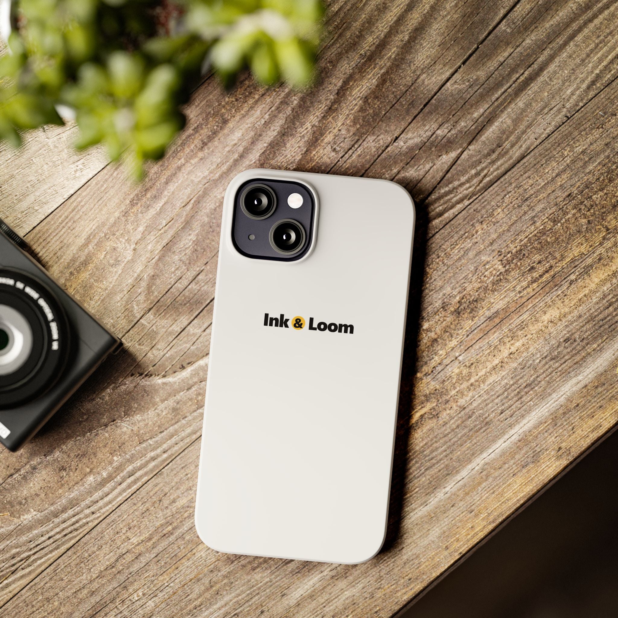 Slim Photo Phone Case, personalized slim phone case with a custom photo and name, front view