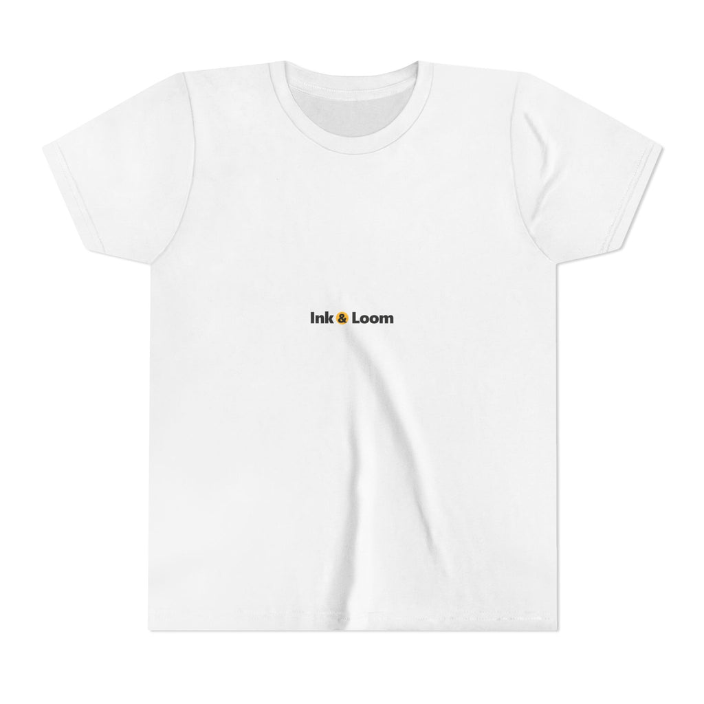 Little Legend Youth Tee, personalized kids t-shirt with a custom photo and name, White, front view