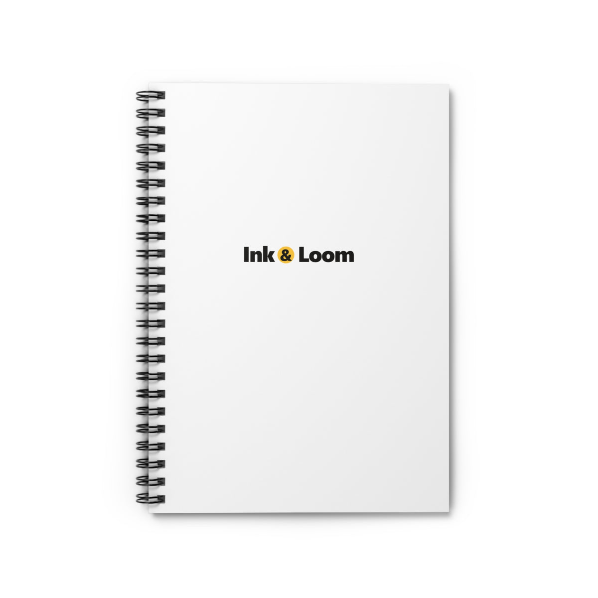 Daily Notes Spiral Notebook, personalized spiral notebook with a custom photo and name, front view