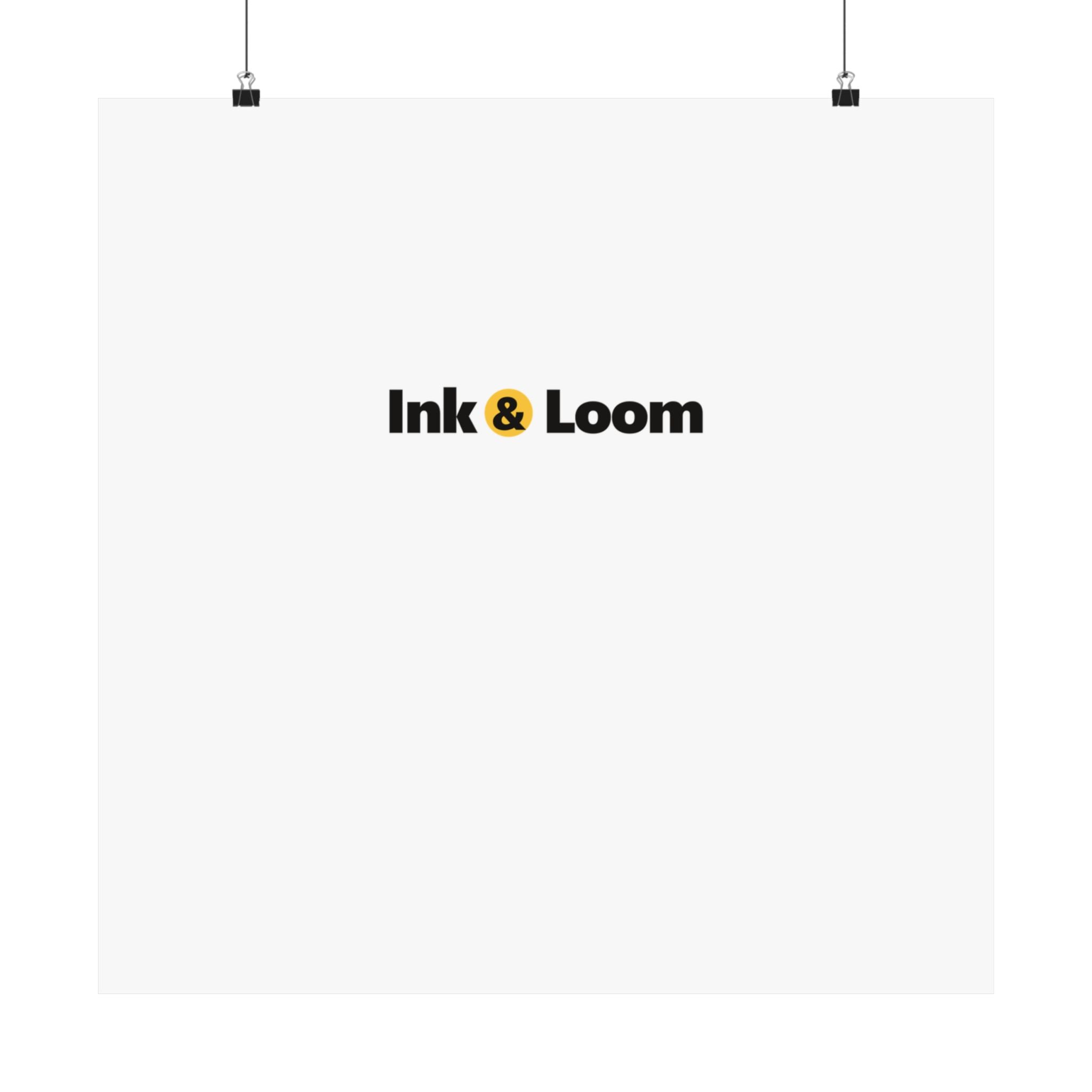 Gallery Matte Poster, personalized photo poster with a custom photo and name, alternate view