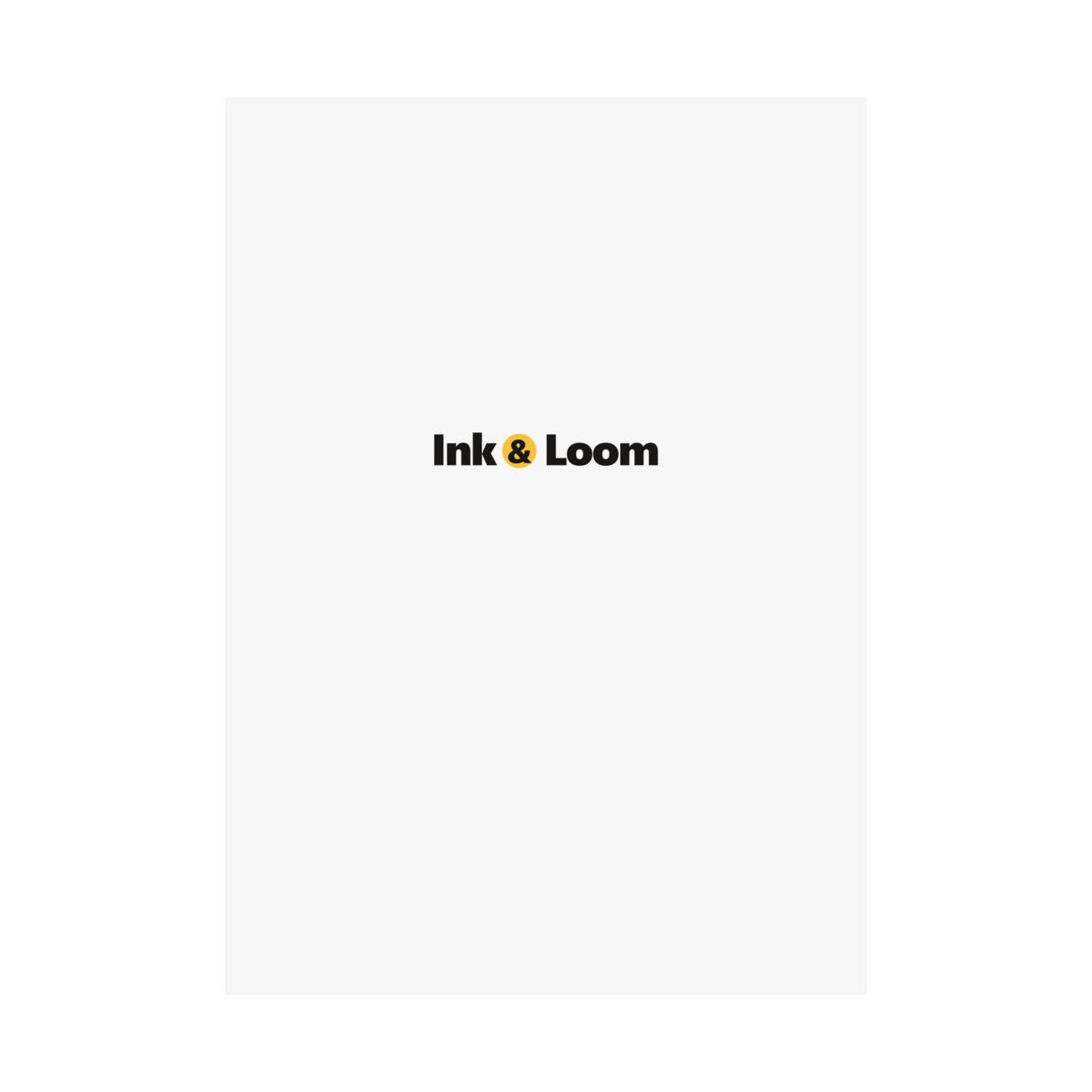 Gallery Matte Poster, personalized photo poster with a custom photo and name, alternate view
