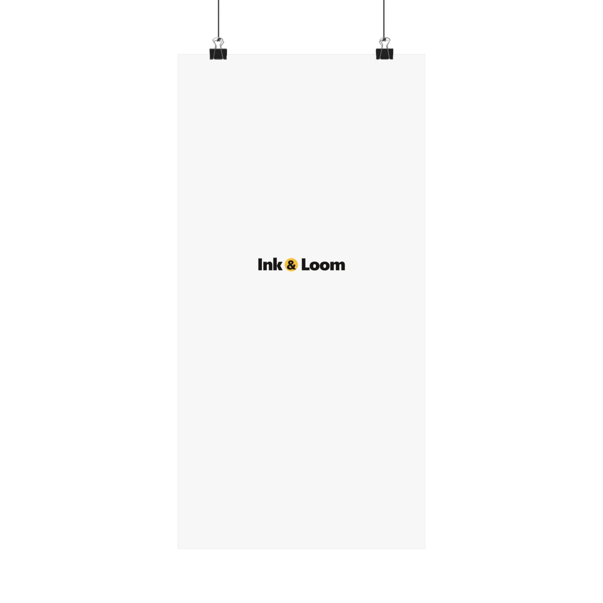 Gallery Matte Poster, personalized photo poster with a custom photo and name, front view