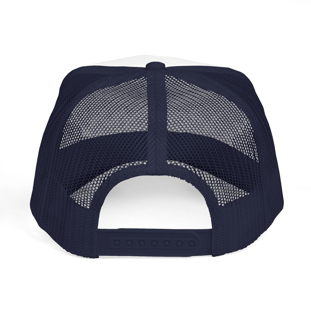 Roadside Trucker Cap, personalized trucker hat with a custom photo and name, Royal, front view