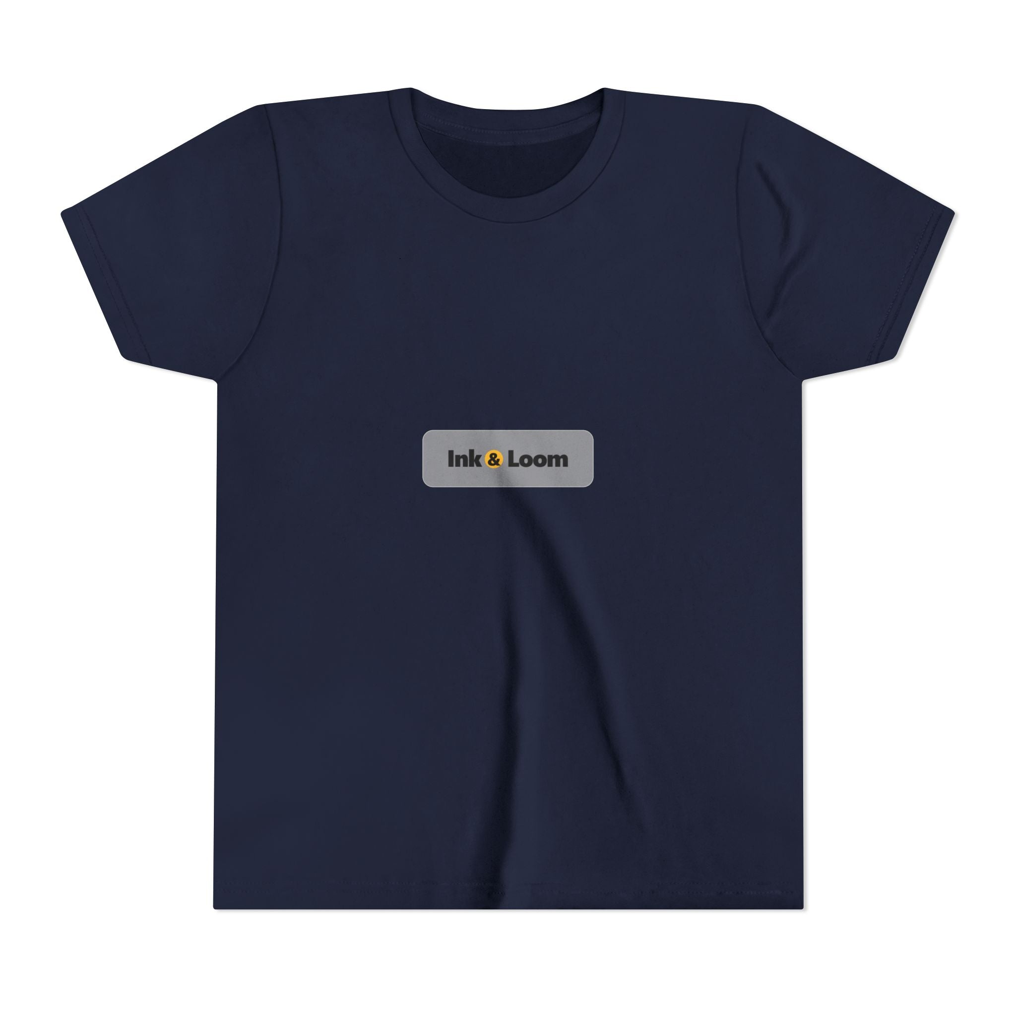 Little Legend Youth Tee, Dark Colors, personalized kids t-shirt with a custom photo and name, Black, worn, front view