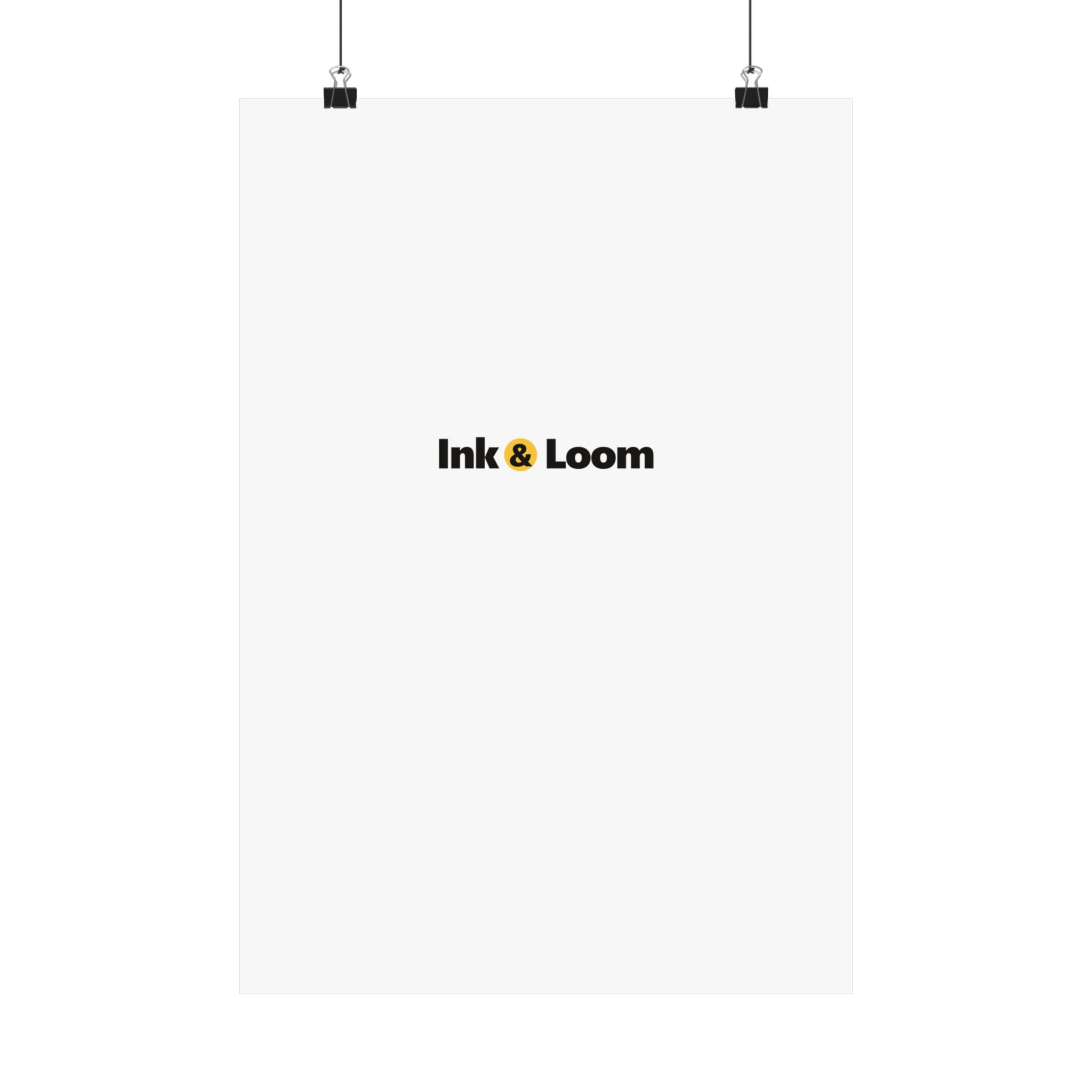 Gallery Matte Poster, personalized photo poster with a custom photo and name, front view