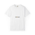 Sunday Garment-Dyed Tee, personalized garment-dyed t-shirt with a custom photo and name, White, front view
