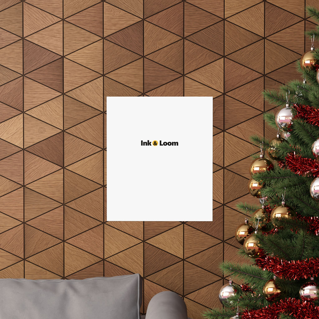 Gallery Matte Poster, personalized photo poster with a custom photo and name, front view