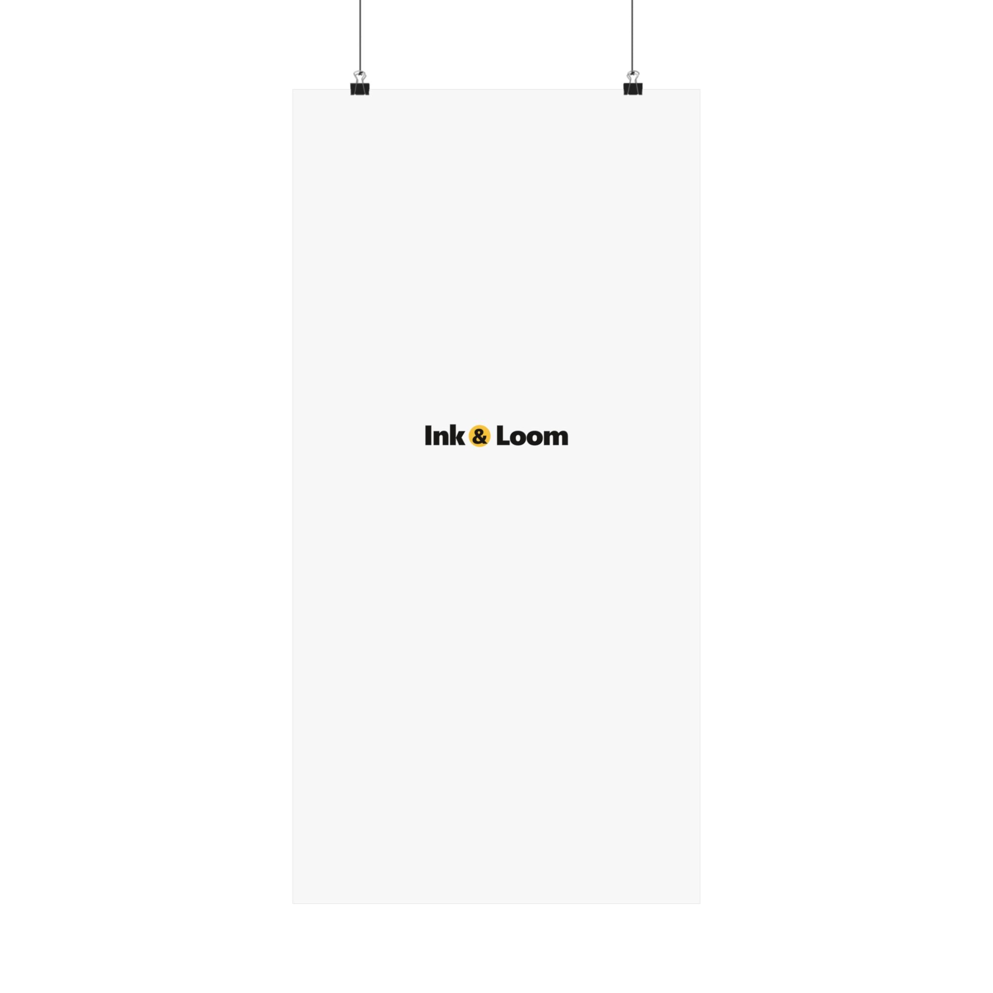 Gallery Matte Poster, personalized photo poster with a custom photo and name, alternate view
