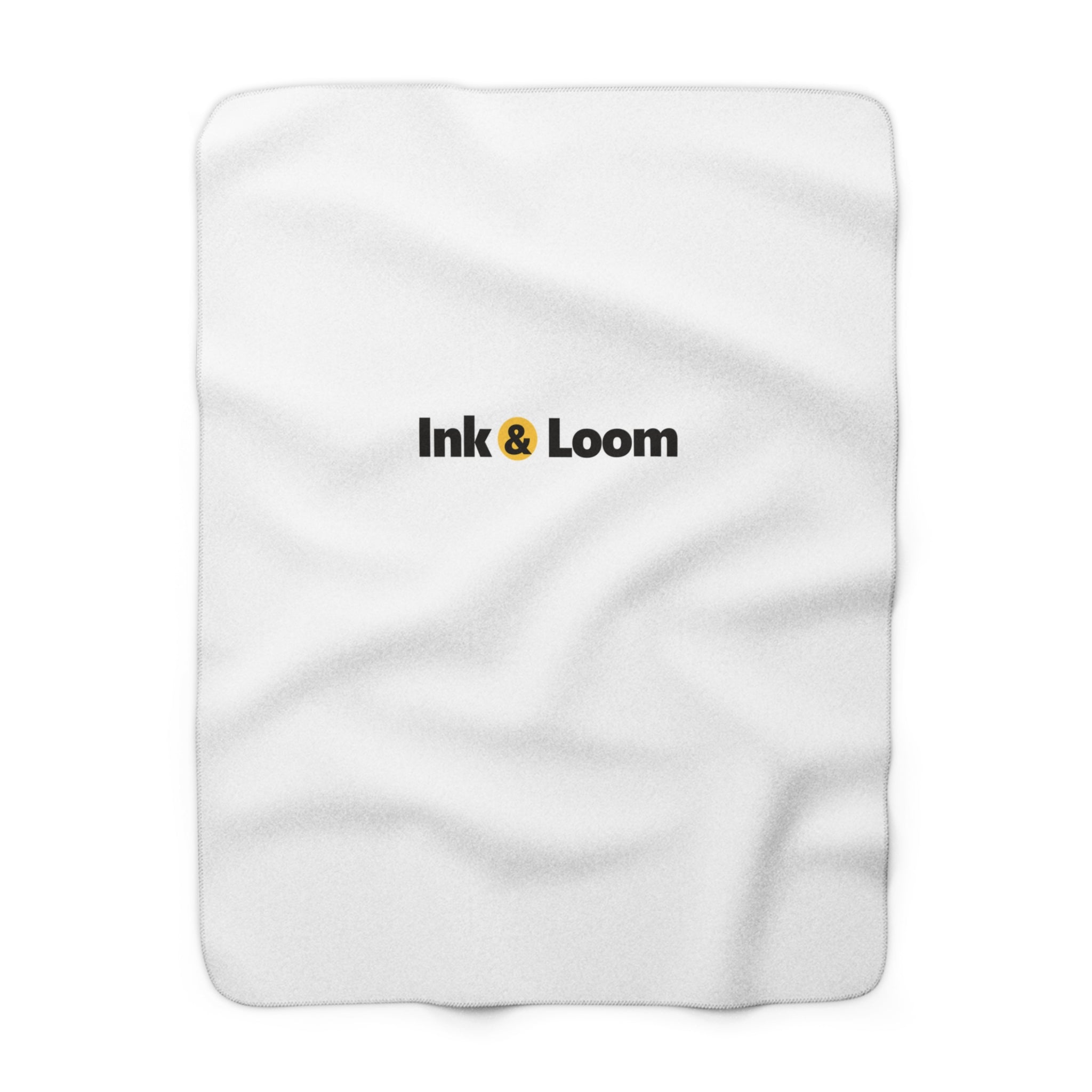 Snug Sherpa Fleece Blanket, personalized sherpa fleece blanket with a custom photo and name, front view