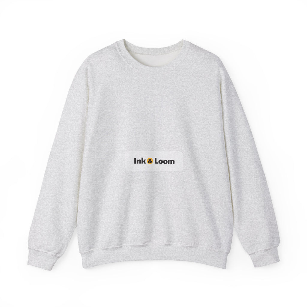 Cozy Crewneck Sweatshirt, personalized crewneck sweatshirt with a custom photo and name, Ash, front view