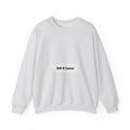 Cozy Crewneck Sweatshirt, personalized crewneck sweatshirt with a custom photo and name, Ash, front view