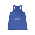 Breeze Flowy Racerback Tank, Dark Colors, personalized women's flowy tank top with a custom photo and name, True Royal, front view