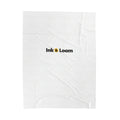 Velvet Touch Plush Blanket, personalized velveteen plush blanket with a custom photo and name, front view
