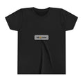 Little Legend Youth Tee, Dark Colors, personalized kids t-shirt with a custom photo and name, Black, front view
