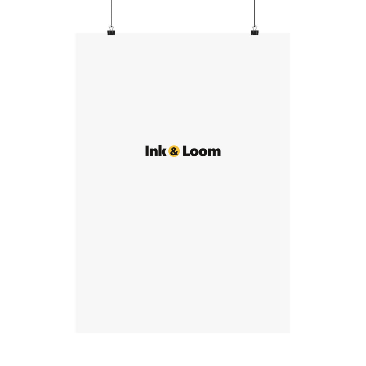 Gallery Matte Poster, personalized photo poster with a custom photo and name, alternate view