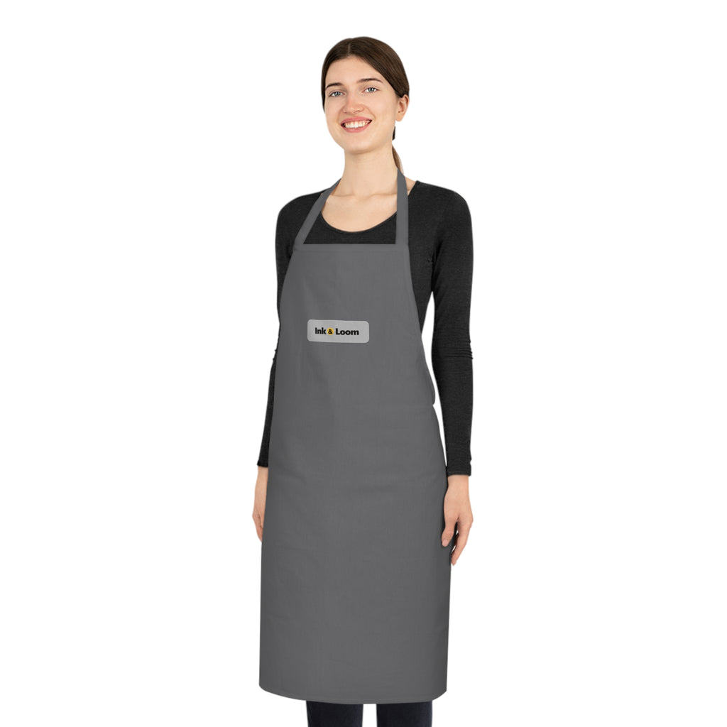 Kitchen Hero Apron, personalized apron with a custom photo and name, Lime Green, front view