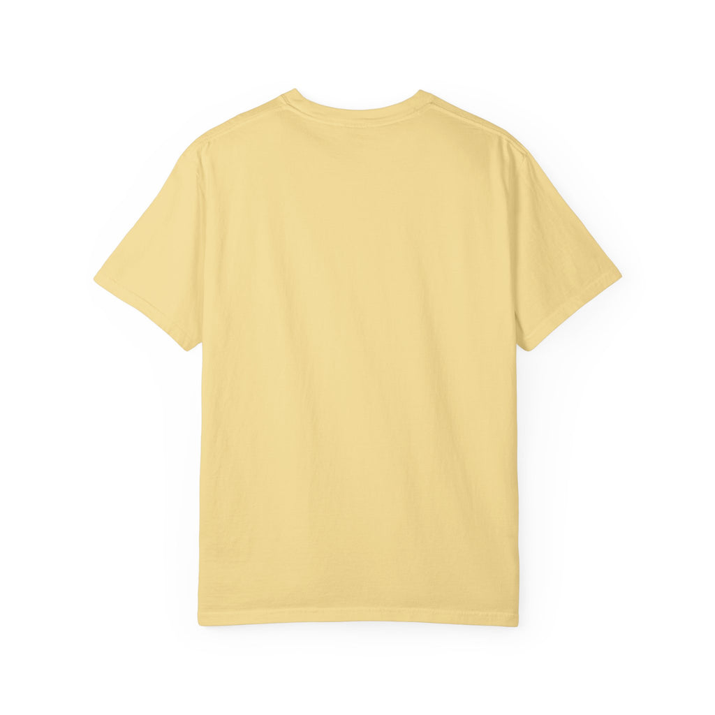 Sunday Garment-Dyed Tee, personalized garment-dyed t-shirt with a custom photo and name, Island Reef, front view