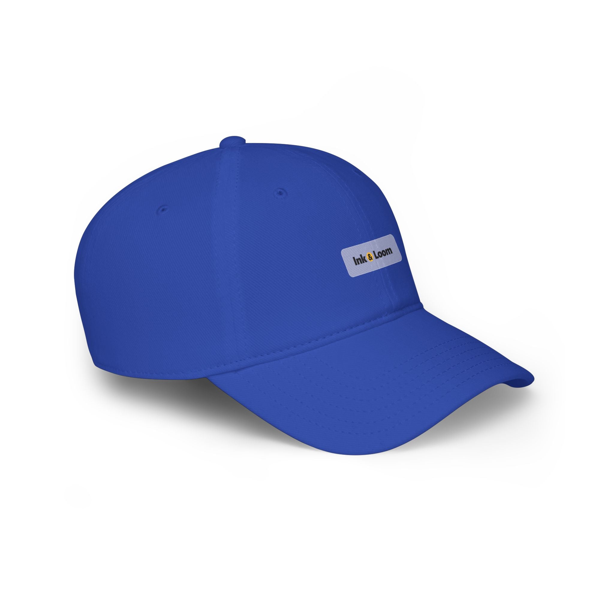Classic Low Profile Cap, Dark Colors, personalized dad hat with a custom photo and name, Dark Navy, front view