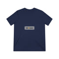 Featherlight Triblend Tee, personalized triblend t-shirt with a custom photo and name, Navy TriBlend, front view