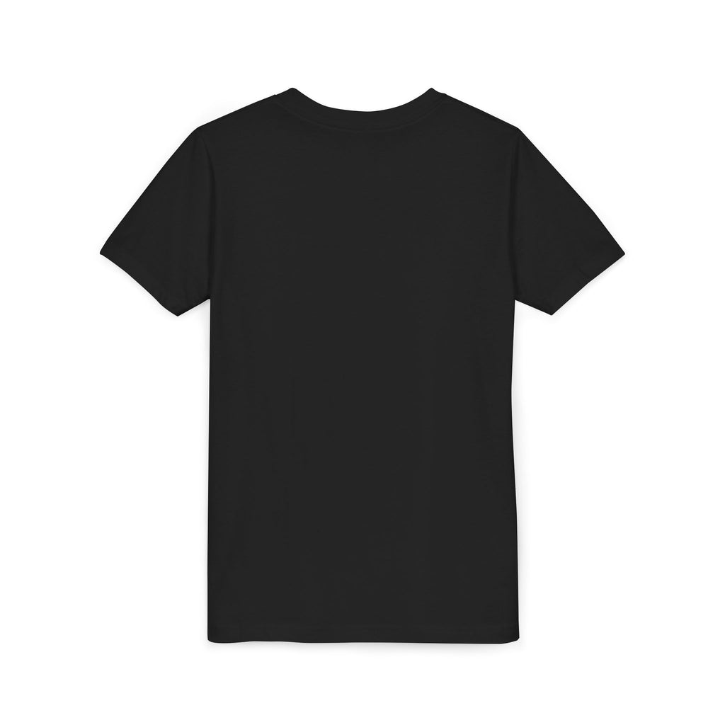 Little Legend Youth Tee, Dark Colors, personalized kids t-shirt with a custom photo and name, Kelly, worn, front view
