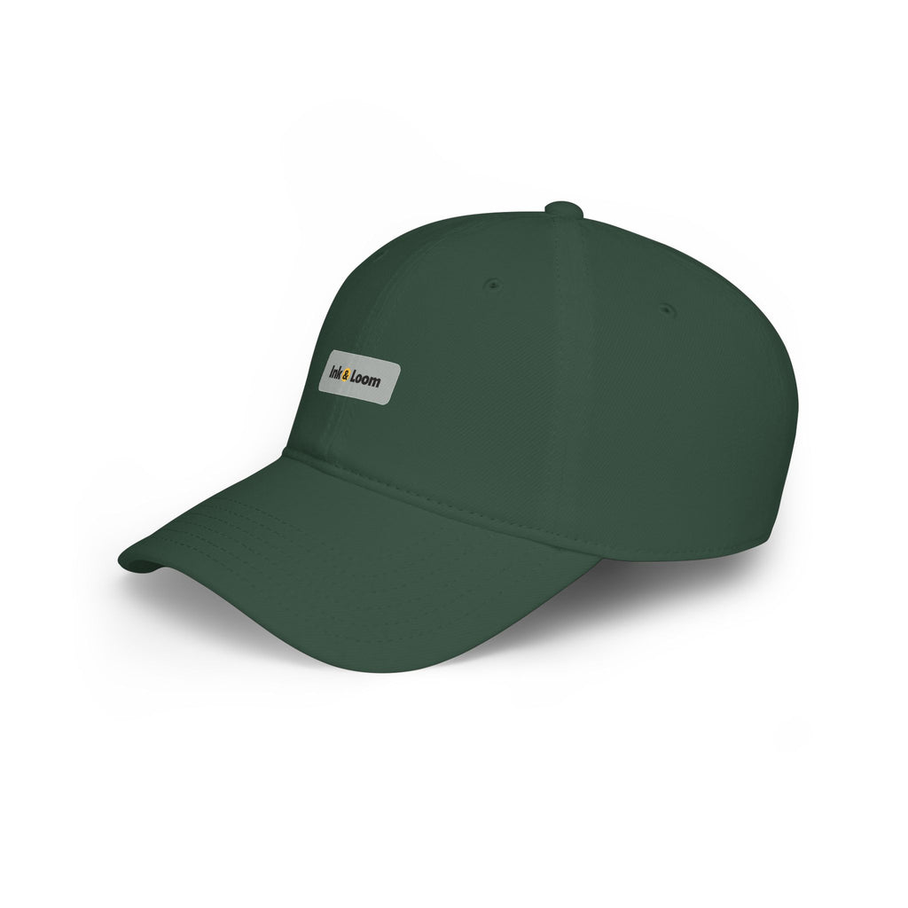 Classic Low Profile Cap, Dark Colors, personalized dad hat with a custom photo and name, Royal, front view