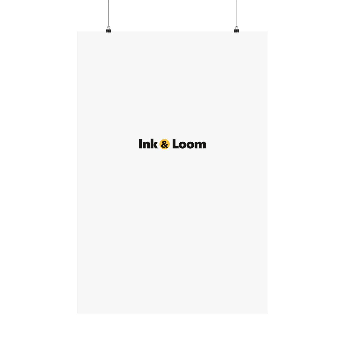 Gallery Matte Poster, personalized photo poster with a custom photo and name, front view