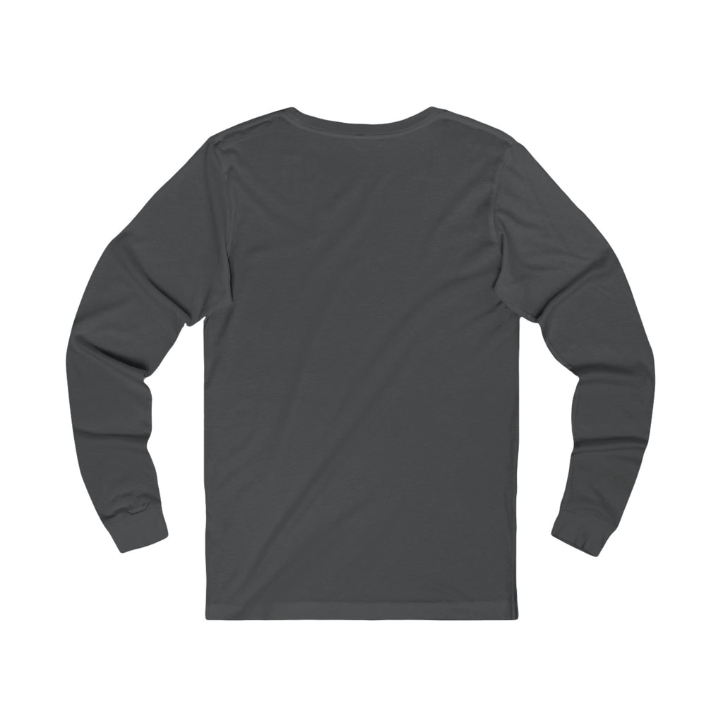Long Haul Long Sleeve Tee, Dark Colors, personalized long sleeve t-shirt with a custom photo and name, Dark Grey Heather, front view