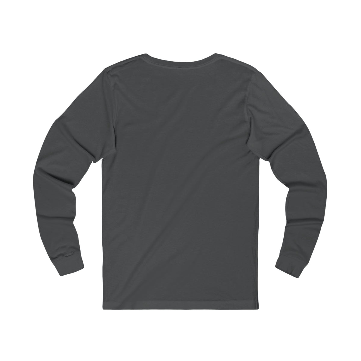 Long Haul Long Sleeve Tee, Dark Colors, personalized long sleeve t-shirt with a custom photo and name, Dark Grey Heather, front view