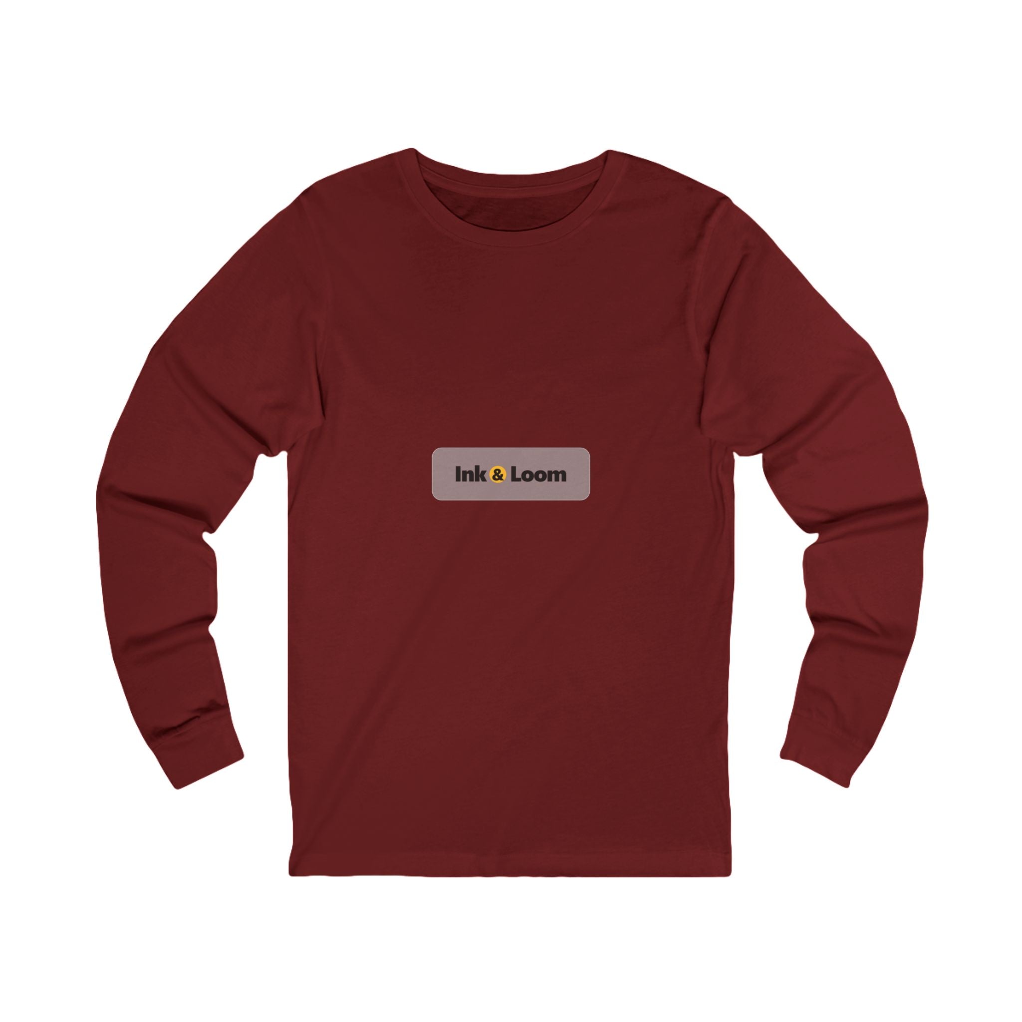 Long Haul Long Sleeve Tee, Dark Colors, personalized long sleeve t-shirt with a custom photo and name, Asphalt, front view