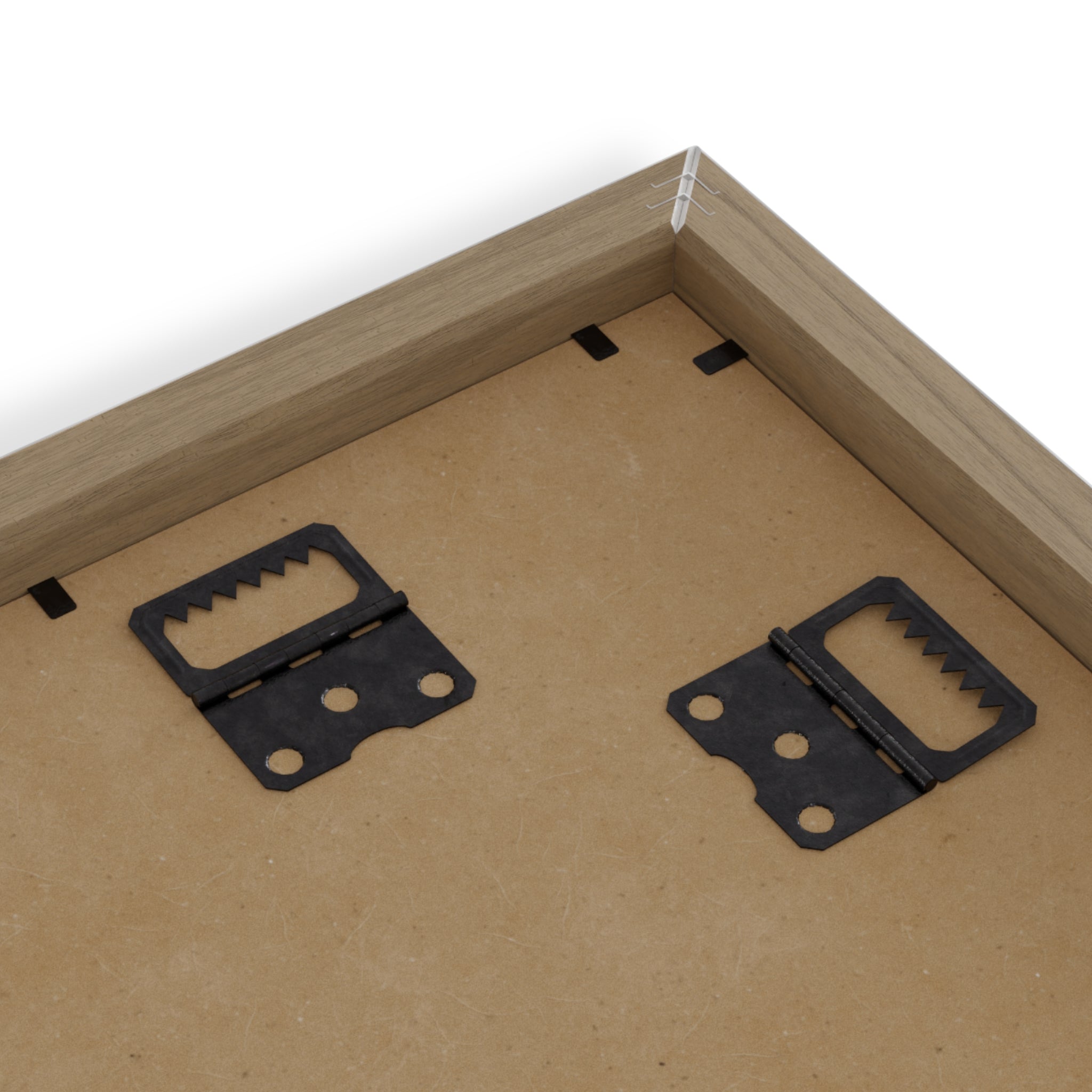 Gallery Framed Poster, personalized framed photo print with a custom photo and name, White, front view