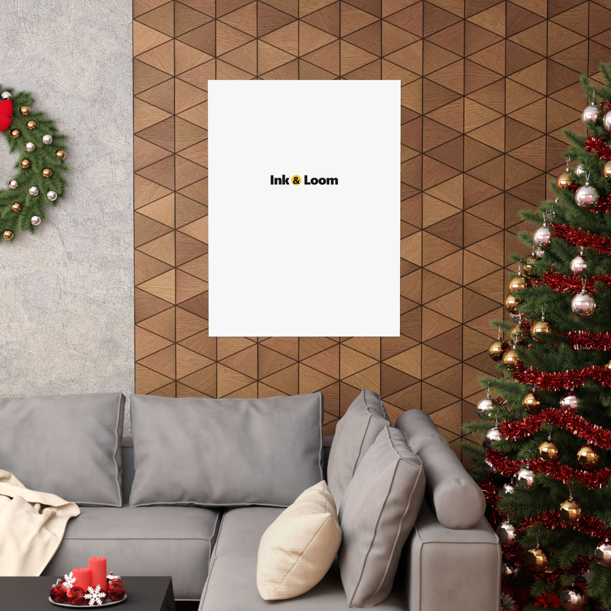 Gallery Matte Poster, personalized photo poster with a custom photo and name, front view