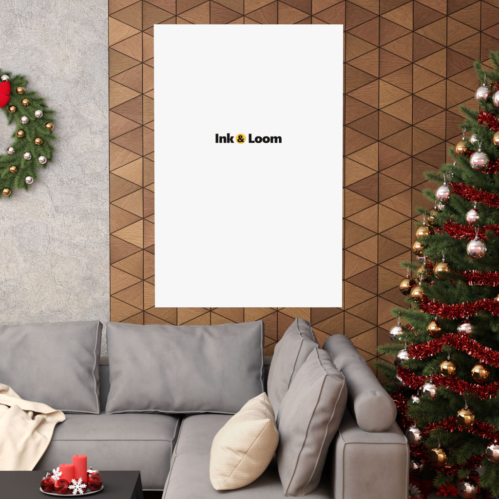 Gallery Matte Poster, personalized photo poster with a custom photo and name, alternate view