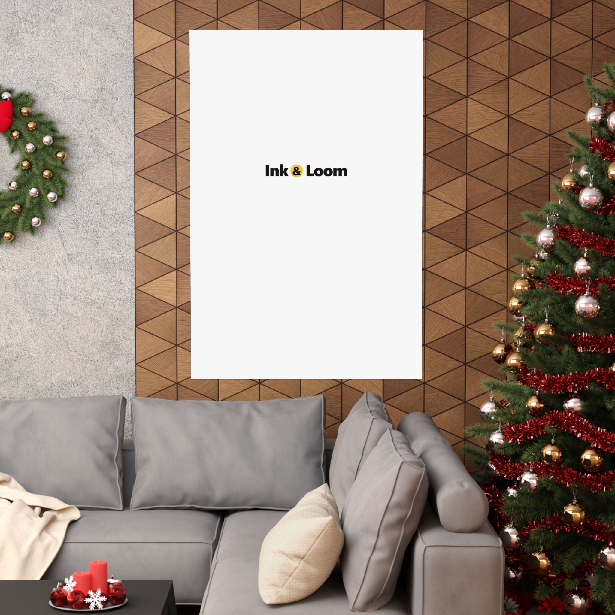 Gallery Matte Poster, personalized photo poster with a custom photo and name, alternate view